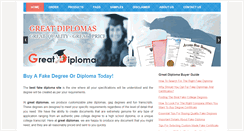 Desktop Screenshot of greatdiplomas.com