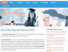Tablet Screenshot of greatdiplomas.com
